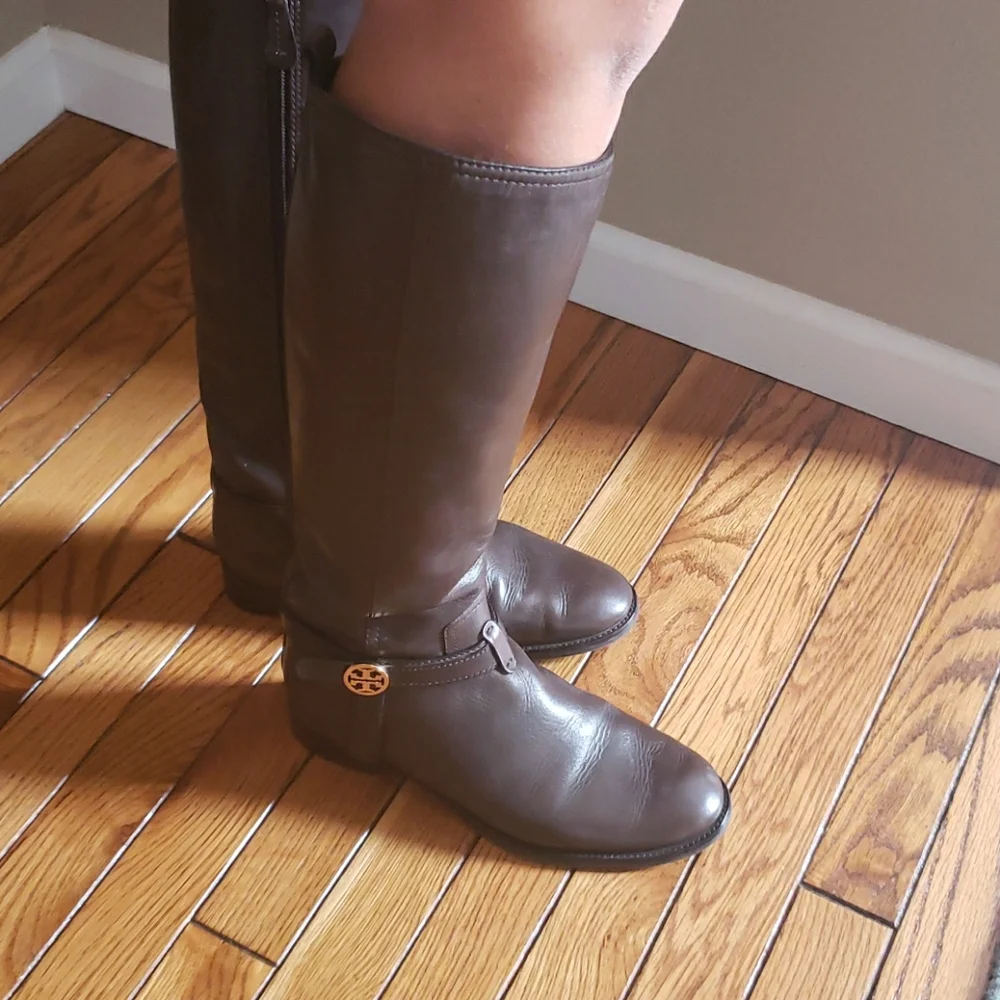 Tori Burch Bristol Brown Coconut boots